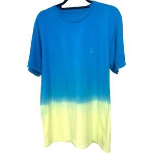 NEFF Mens Crew Neck 100% Cotton Short Sleeve Shirt Casual Tee Blue Green M